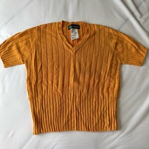 Harve Benard Golden V-Neck Sweater